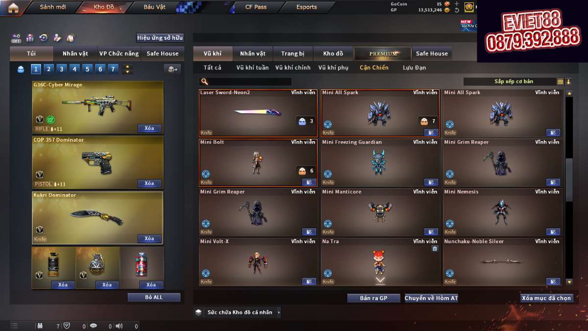 shop acc cf uy tin gia re
